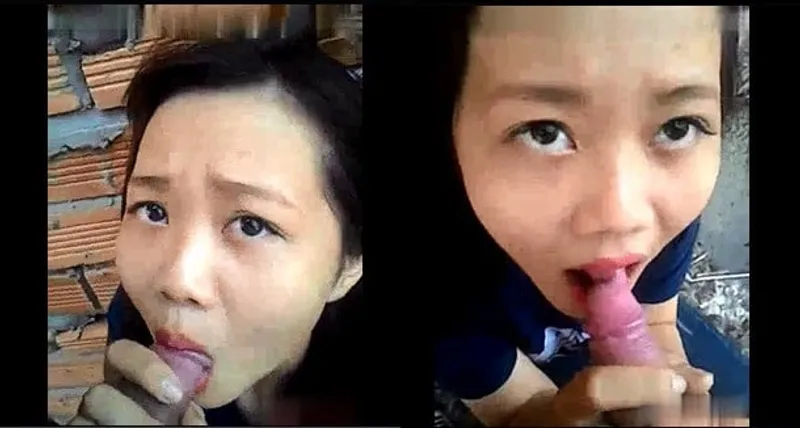 Người yêu bú cậu bé ở vườn sau nhà